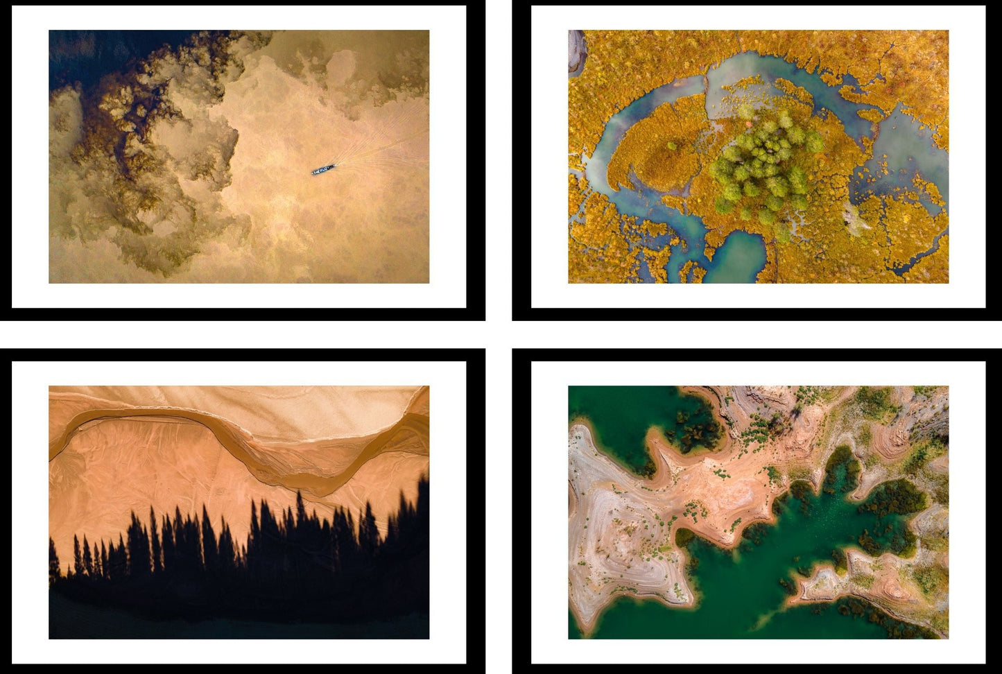 Landscapes in Flux (set of 4)