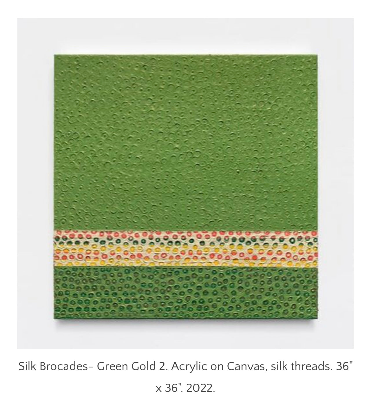 Silk Brocades - Green Gold 2